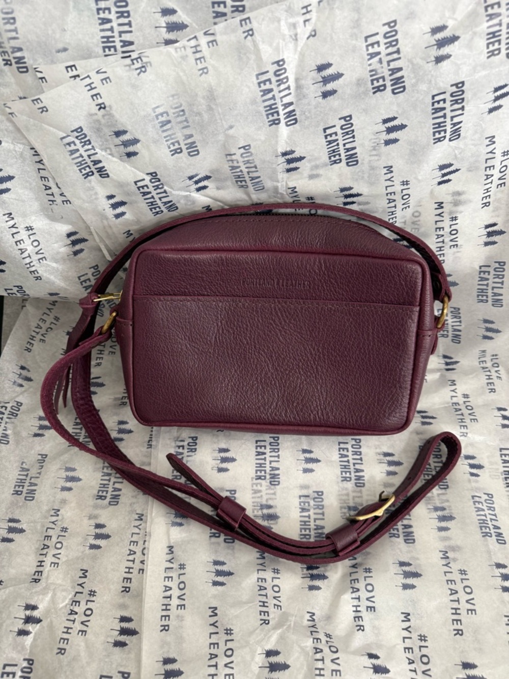 Portland Leather Plum Large Camera Bag/Toaster